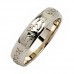 Platinum Wedding Ring - Corrib Claddagh - Narrow Irish Wedding Rings